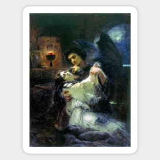 Tamara and the Demon - Konstantin Makovsky Sticker